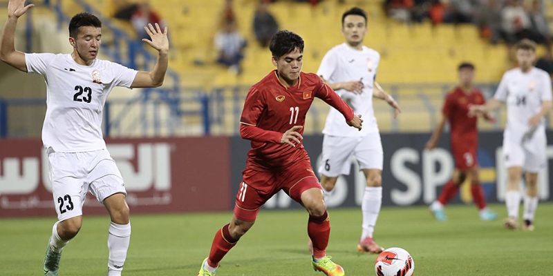 U23 Kyrgyzstan vs U23 Việt Nam có màn ra quân trái ngược nhau