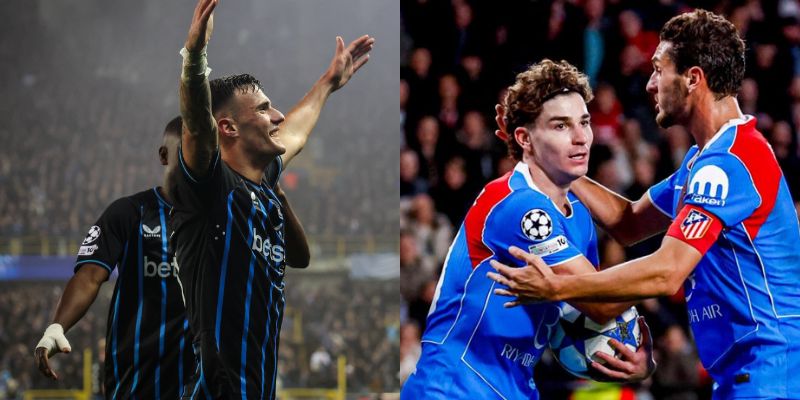 Club Brugge vs Atletico Madrid có phong độ khá tương đồng